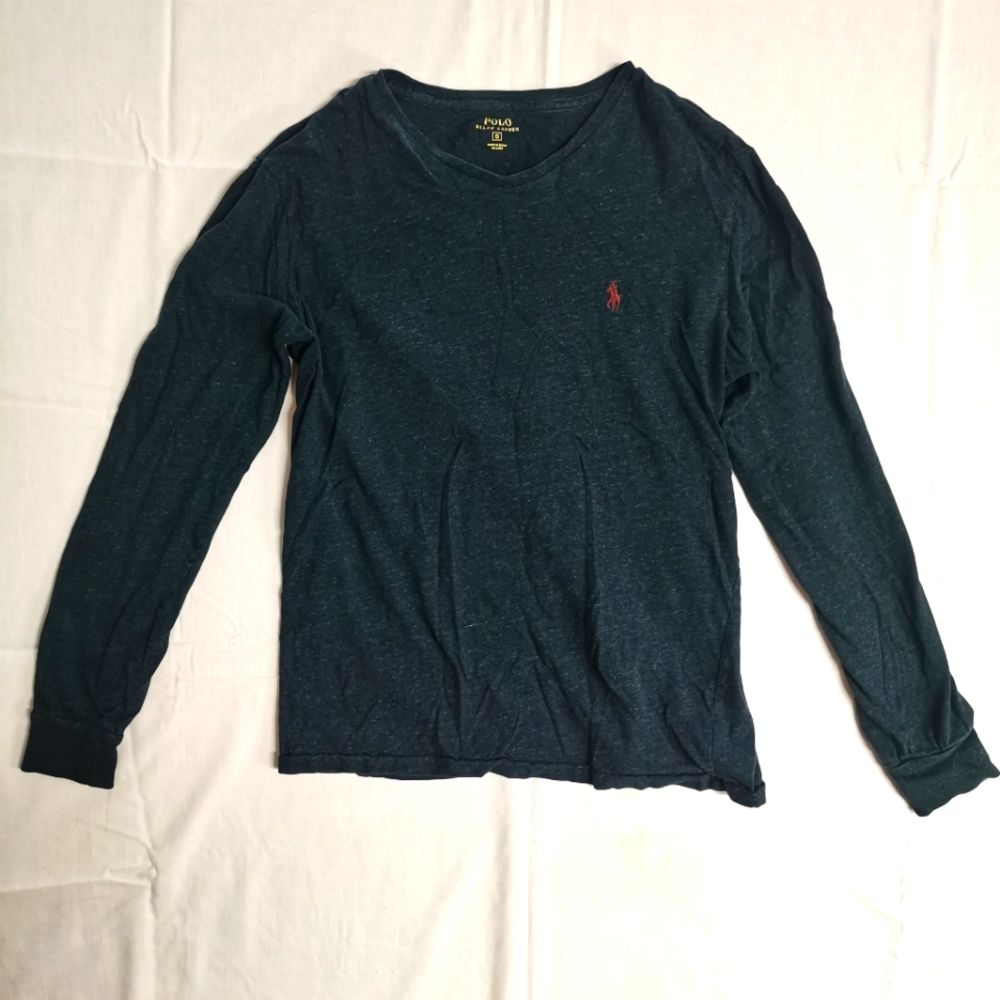 Polo Ralph Lauren Men's Black Long Sleeve Crew Neck Shirt S